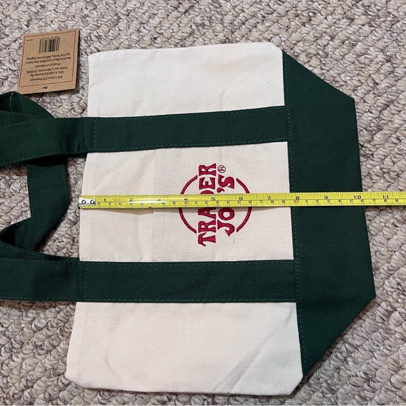 NWT Trader Joe's Mini Canvas Tote Bags SET OF 4 (red, blue, yellow, green) - Picture 11 of 11